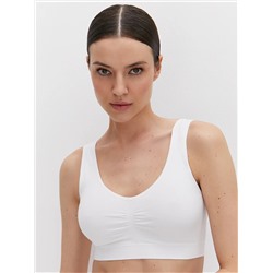 Omsa Топ OmD 1121S Cotton Майка "Toп" женская (кроп-топ на широких бретелях с вкладышами), CO