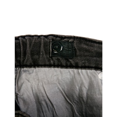 Брюки текстильные джинсовые утепленные флисом для мальчиков