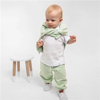 Толстовка детская MINAKU: Basic Line BABY, рост 86-92 см, шалфей