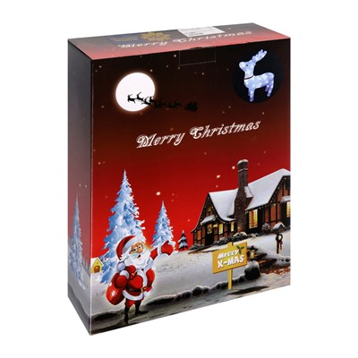 Светодиодная фигура «Оленёнок гордый» 30×40×11 см, акрил, 40 LED, 220 В, свечение белое