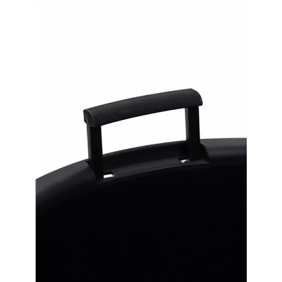 Кашпо для цветов «Жемчужина», 7 л, d=36 см, h=22 см, пластик, со вставкой, цвет графитовый