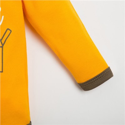 Боди для мальчика «Крошка Я» Mum's boy, рост 62-68 см, жёлтое