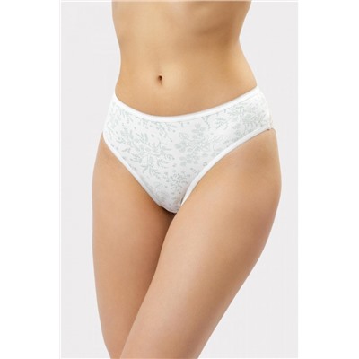 Трусы женские 412447 (Цветочки на сумрачно-белом)