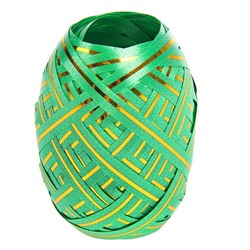 Лента упаковочная, с полосой, микс, 0.5 см × 10 м, набор 6 шт.