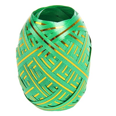 Лента упаковочная, с полосой, микс, 0.5 см × 10 м, набор 6 шт.