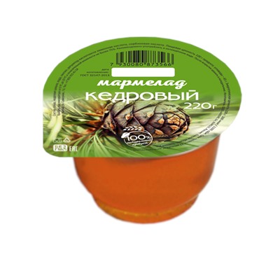 Мармелад Кедровый 220 гр. пластиковая баночка
