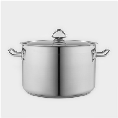 Кастрюля LUXSTAHL, 9 л, d=28 см, h=17.5 см, капсульное дно, индукция, нержавеющая сталь