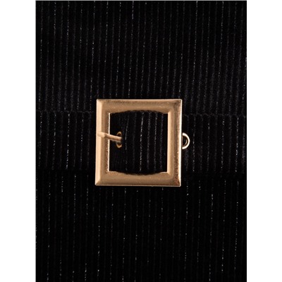 Купальник женский слитный бархатный MINAKU, размер 42, чёрный