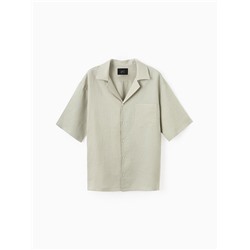 Рубашка мужская с коротким рукавом MIST, размер 54, бледно-зелёная