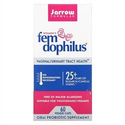 Jarrow Formulas, Fem Dophilus, добавка для женщин, 60 растительных капсул