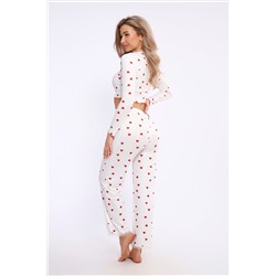 пижама женская с брюками с длинным рукавом 5735