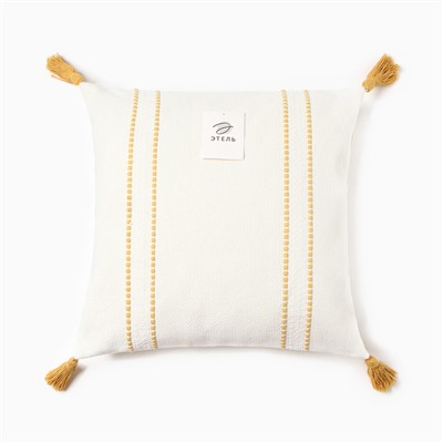 Наволочка декоративная Этель сканди 45×45 см, цвет жёлтый, хлопок