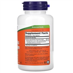 Now Foods, Куркума и куркумин, 60 растительных капсул