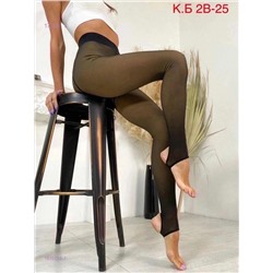 Лосины с эффектом второй кожи на меху 1835153-1