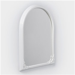 УЦЕНКА Зеркало, 49.5×39 см, полукруглое, белое