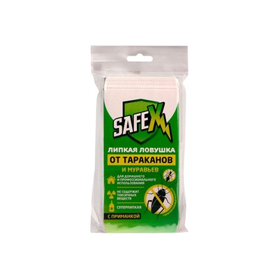 Ловушка-домик клеевая с приманкой, от тараканов и муравьев SAFEX, 5 шт