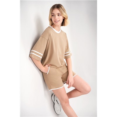 Женский костюм оверсайз из хлопка Happyfox