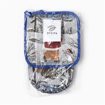 Набор кухонный «Этель» Forest bear варежка 15×28 см, прихватка 19×19 см,100%хл