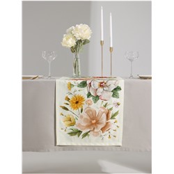 Дорожка на стол Этель Red flowers 40×146 см, 100% хлопок, саржа 190 г/м²