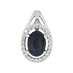 Подвеска, сапфир корунд звездчатый, SL-RIC7