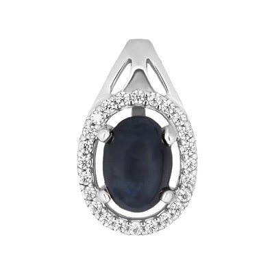 Подвеска, сапфир корунд звездчатый, SL-RIC7