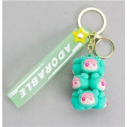 Брелок "Frog family", green 6,5х3,5х3,5 см 141P-037G