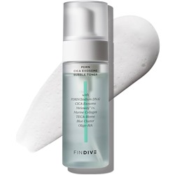 FINDIVE Пузырьковый тонер с ПДРН PDRN Cica Exosome Bubble Toner