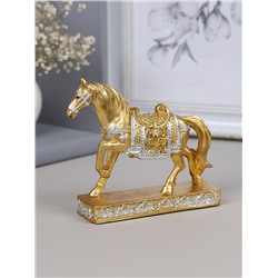 Статуэтка Лошадь 12 см / 9109 /уп 72/золото