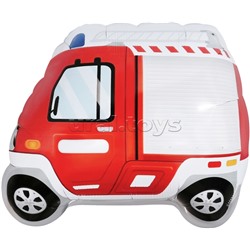 Шар (23''/58 см) Фигура, Пожарная машина, 1 шт. в уп.