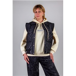 Жилет утепленный безрукавка арт. H025 (Черный)