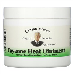 Christopher's Original Formulas, Мазь тепло каенского перца 4 жидких унции (118 мл)