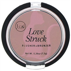 J.Cat Beauty, Love Struck, румяна + бронзер, оттенок LGP110 «Невинность», 7,5 г