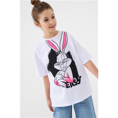 Фуфайка трикотажная для девочек (футболка) PLAYTODAY, 1240800