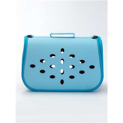 Складная сумка-переноска, материал EVA, 43×20×29 см, голубая