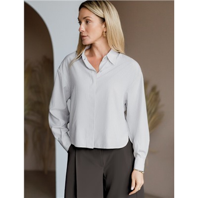 Укороченная блузка из поливискозы