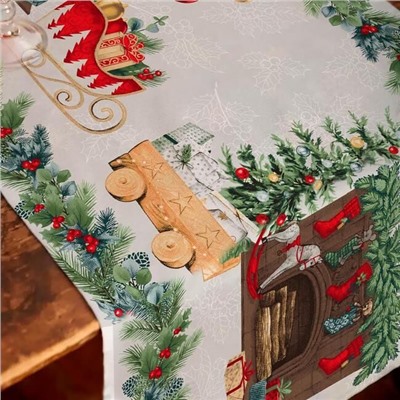 Дорожка столовая "У камина" 45*150 см. хлопок 100%