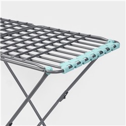 Сушилка для белья напольная, рабочая длина 18 м, серая