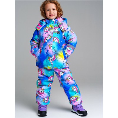 Комплект текстильный с полиуретановым покрытием для девочек: куртка, полукомбинезон