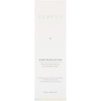 KLAVUU, Pure Pearlsation, освежающая пенка для умывания, 130 мл (4,39 жидк. унции)