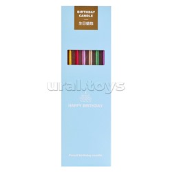 Набор свечей "Цветной металик"