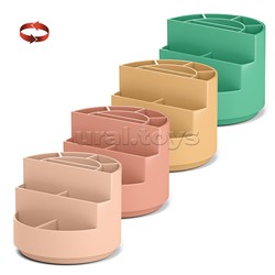 Подставка настольная вращающаяся пластиковая Mini Burger, Powder, ассорти из 4 цветов