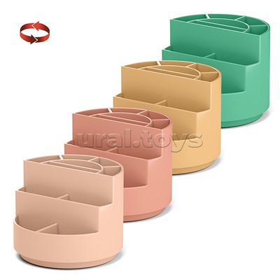 Подставка настольная вращающаяся пластиковая Mini Burger, Powder, ассорти из 4 цветов