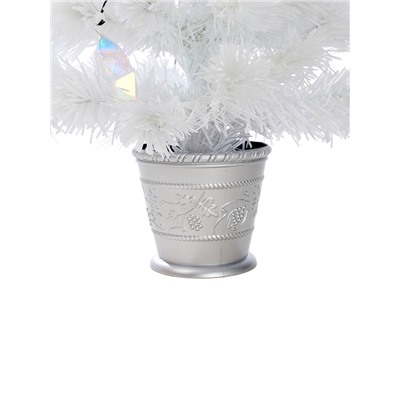 Ёлка светодиодная «Белоснежная» 90 см, диаметр нижнего яруса 45 см, 8 веток, 8 режимов, свечение белое