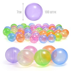 Набор Шар 7см 100шт прозрачные