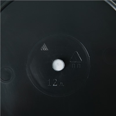 Таз круглый хозяйственный «Эконом», 12 л, d=38 см, h=16 см, пластик, МИКС