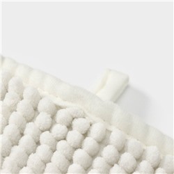 Коврик для дома LaDо́m, букли, плотность 1000 г, 50×80 см, белый