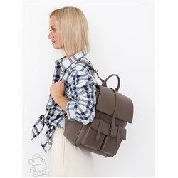 Рюкзак женский кожаный 18297 d.apricot Polina&Eiterou