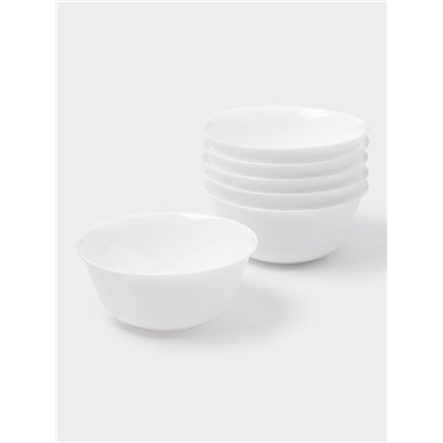 Салатники Luminarc EVERYDAY, 330 мл, d=12 см, набор 6 шт., стеклокерамика, белые