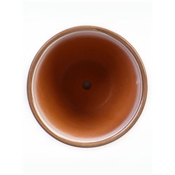 Горшок для цветов «Абстракция», 1 л, d=15 см, h=13 см, керамический, с поддоном, белый