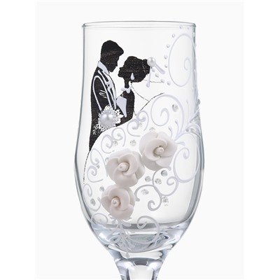 Свадебные бокалы «Жених и невеста», 2 шт. по 200 мл
